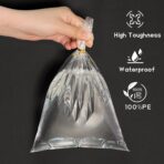 Clear Gift Bags 10 PCS 24x30 Inches Large Cellophane Wrap for Gift Baskets Wrapping Plastic with Ties for Gift Giving, Packaging Products - Image 10