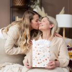 Beautiful Gift Bags Set of 4 - Medium Sized 9" Bags with Handles incl. Matching Tissue Paper, Cards & Small Stickers - Reusable & For Presents of Any Birthday, Weddings, Mothers Day & Other Occasion - Image 8