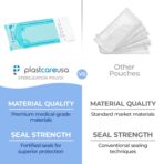 400 2.25 x 4 Inch Self Sterilization Autoclave Pouches for Cleaning Tools, Sterilizer Bags for Dental Offices, Pouch for Dentist Tools, 2 Boxes of 200 - Image 6
