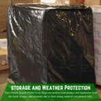 Farm Plastic Supply - Black Pallet Covers - 3 Mil - (55" x 53" x 75") - Heavy Duty Construction Grade Strength Pallet Bags, Pallet Covers, Polyethylene Pallet Bags, and Pallet Storage (25 Pack) - Image 4