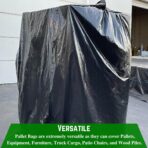Farm Plastic Supply - Black Pallet Covers - 3 Mil - (55" x 53" x 75") - Heavy Duty Construction Grade Strength Pallet Bags, Pallet Covers, Polyethylene Pallet Bags, and Pallet Storage (25 Pack) - Image 6