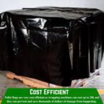 Farm Plastic Supply - Black Pallet Covers - 3 Mil - (55" x 53" x 75") - Heavy Duty Construction Grade Strength Pallet Bags, Pallet Covers, Polyethylene Pallet Bags, and Pallet Storage (25 Pack) - Image 7