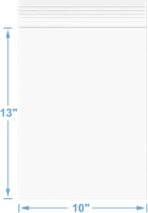 20 PCS 10" x 13" Thick 4 Mil Large Clear Zip Poly Bags Plastic Reclosable Zip Seal Lock Bags Heavy-Duty Clothing T-Shirts Toys Zipper Bag - Image 3