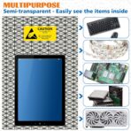 Open Top Antistatic Bag, Large Premium Anti Static Bags with Sticker for Motherboard Video Card LCD Screen, 12 x 16 inches, 5 Pack - Image 6