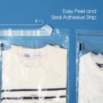 Spartan Industrial - 9" X 12" (1000 Count) Self Seal Clear Poly Bags with Suffocation Warning for Packaging, T Shirts - Permanent Adhesive - Image 6
