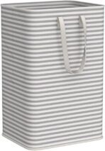Lifewit 2 Pack Laundry Hamper Large Collapsible Laundry Baskets, Freestanding Waterproof Clothes Hamper with Easy Carry Handles in Laundry Room Bedroom Bathroom College Dorm, Grey, 2 x 80L - Image 5