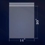 iMailer - 100 Count - 14" x 20" Large Clear Reclosable 2 Mil Zipper Bags - 2 Gallon Zip Bags for Clothing, T-Shirts, Pants - Image 3