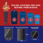Teivio Trash Bags, 55-60 Gallon, 22 Count, Black, for Bathroom, Office, Industrial, Commercial, Janitorial, Municipal, Recycling - Image 3