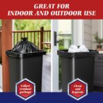 Teivio Trash Bags, 55-60 Gallon, 22 Count, Black, for Bathroom, Office, Industrial, Commercial, Janitorial, Municipal, Recycling - Image 6