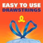 Hefty Blue Trash Bags, Blue, 30 Gallon, 36 Count - Image 4