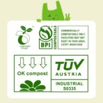 13 Gallon Compostable Trash Bags (40 Count) — Leakproof Plant-based Thick (1.1 Mil) Tall Kitchen Garbage Bags — ASTM D6400 BPI Certified — Heavy-Duty Large Food Scrap Liner Bag with Handle-Tie - Image 9