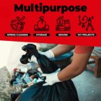 ToughBag 55-60 Gallon Heavy Duty Trash Bags - 150 Count, Large Black Garbage Bags - Made in USA - Image 6