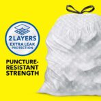 Glad ForceFlex Tall Kitchen Trash Bags, 13 Gallon, Fresh Clean, 140 Count (Package May Vary) - Image 3