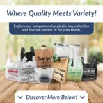 Reli. Reusable Thank You Bags | 250 Pack, 2 Mil | Brown/Kraft Shopping Bags Plastic | 12" L x 6.75" W x 14" H | Ideal for Groceries, Retail, Food Take Out/To Go, Small Business - Image 8