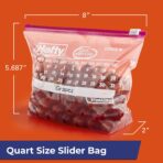 Hefty Slider Calendar Storage Bags, Quart Size, 40 Count (Pack of 4), 160 Total - Image 3