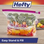 Hefty Slider Calendar Storage Bags, Quart Size, 40 Count (Pack of 4), 160 Total - Image 9