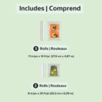 FoodSaver Custom Length Vacuum Sealer Bags Multipack, 5 Count Rolls for Airtight Food Storage and Sous Vide - Compatible with FoodSaver, 8 (2 Pack) and 11 (3 Pack) - Image 8