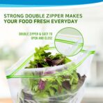 Clean Zipper Bag Medium 90 Bags, LDPE, BPA FREE, Food Storage Bags, Freezer Bags - Image 4