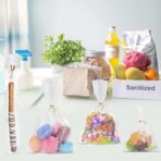 400 PCS Clear Flat Cellophane Treat Bags with 3x5",4x6",5x7",2x10",Treat Bags with Ties are Good for Pretzel Rods,Bakery, Cookies, Candies,Dessert. - Image 6