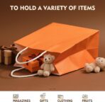 YEEHAW 24 Pack Small Gift Bags 5.8"×3.2"×8.25" Kraft Paper Bags with Handles, Party Favor Bags Bulk for Kids Birthday, Baby Shower, Crafts, Wedding, Party (6 Colors) - Image 6