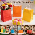 YEEHAW 24 Pack Small Gift Bags 5.8"×3.2"×8.25" Kraft Paper Bags with Handles, Party Favor Bags Bulk for Kids Birthday, Baby Shower, Crafts, Wedding, Party (6 Colors) - Image 7