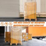 Pangda Plastic Pallet Cover Bags 60''l x 60''w 1.5 Mil (250 Bags/roll), Perforated Ldpe Pallet Top Sheeting, for Outdoors Temporary Dustproof Stacking Mat Warehouse Manufacture Truckload Shipments - Image 7