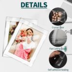 ZBEIVAN 100 Pack 8 15/16" x 11 3/8" Acid-Free Crystal Clear Sleeves Storage Bags for 8.5x11 Art Prints, Photo Framing Mats, and Craft Wrapping - Image 4