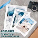 ZBEIVAN 100 Pack 8 15/16" x 11 3/8" Acid-Free Crystal Clear Sleeves Storage Bags for 8.5x11 Art Prints, Photo Framing Mats, and Craft Wrapping - Image 5