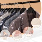 90 PCS Dry Cleaner Bags Plastic Clear 35.4 Inches,Garment Bags for Hanging Clothes Plastic Garment Bags Clear Clothes Covers Dry Cleaner Bags Hanging Dust-proof(60x90cm) - Image 4