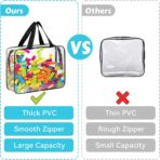 4 Pack Toy Storage Bags, Clear PVC Toy Organizer with Zipper, Large Black Waterproof Reusable Toy Bags with Labels for Puzzles, Building Blocks, Board Game, Stationery, Kids Books - Image 8