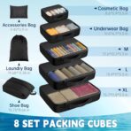 8 Set Packing Cubes for Travel,Luggage Organizers for Travel Accessories - Image 3