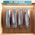Clear Garment Bags for Hanging Clothes 10” Gusseted, Suit Bags for Closet Storage, Hanging Plastic Clothes Cover for Coat, Dress, Fur, Shirt, 4 Pack, 40” Long - Image 7