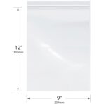 Plymor 9" x 12" (Pack of 100), 4 Mil Heavy Duty Zipper Reclosable Plastic Bags - Image 3