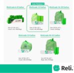 Reli. Biodegradable 13 Gallon Trash Bags | 100 Count | ASTM D6954 | Green | Eco-Friendly | Oxobiodegradable Under Certain Conditions (See Product Description) - Image 6