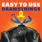 Hefty Ultra Strong Multipurpose Large Trash Bags, Black, Unscented, 30 Gallon, 25 Count - Image 4