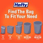 Hefty Small Garbage Bags, Flap Tie, Lavender & Sweet Vanilla Scent, 4 Gallon, 26 Count - Image 9