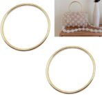 DraCra 4 Pack Purse Handles Round Shaped Loop Ring Grip Replacement for Crocheted Macrame Bags Craft Handbag Handmade Project DIY Making Hardware Supplies - Image 4