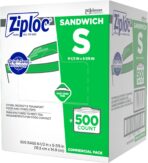 SC Johnson Professional Ziploc Brand Sandwich Bags, Food Storage Ziploc Brand Bags, Easy Open Tabs, Commercial Pack, 500 Count Box, for Professional Use Only - Image 11