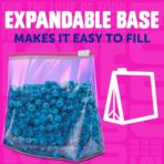 Ziploc Quart Food Storage Bags, Stand-Up Bottom, Easy to Fill, 76 Count (Packaging May Vary) - Image 7