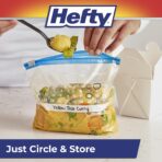 Hefty Calendar Slider Quart Freezer Bags, 1 Quart Slider Bags with Stand and Fill Expandable Bottoms, Helps Prevent Freezer Burn, 35 Count (Pack of 4) - Image 6