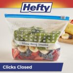 Hefty Calendar Slider Quart Freezer Bags, 1 Quart Slider Bags with Stand and Fill Expandable Bottoms, Helps Prevent Freezer Burn, 35 Count (Pack of 4) - Image 7