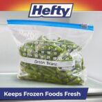 Hefty Calendar Slider Quart Freezer Bags, 1 Quart Slider Bags with Stand and Fill Expandable Bottoms, Helps Prevent Freezer Burn, 35 Count (Pack of 4) - Image 10