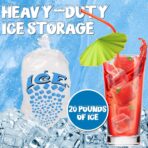 Perfect Stix- 20lb Ice Bags with Twist Tie Enclosure- Pack of 50ct - Image 5