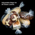 Bread Bags with Ties, Reusable,100 Clear Bags and 100 Ties, Bread Bags For Homemade Bread And Bakery Loaf Adjustable Reusable(100) - Image 4
