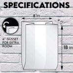 Bread Bags with Ties, Reusable,100 Clear Bags and 100 Ties, Bread Bags For Homemade Bread And Bakery Loaf Adjustable Reusable(100) - Image 5