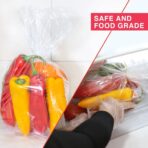 Bread Bags with Ties, Reusable,100 Clear Bags and 100 Ties, Bread Bags For Homemade Bread And Bakery Loaf Adjustable Reusable(100) - Image 10