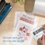 Spartan Industrial 6" Wide Clear LDPE Flat Poly Tubing Mini Roll, 6" W x 1000' L, 2 Mil | Ideal for Tailored Poly Bag Packaging and Safe Storage of Food, Electronic Components and Accessories - Image 7