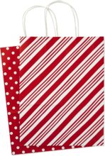 Hallmark 13" Large Gift Bag Assortment, Holiday Icons (12 Paper Gift Bags in Assorted Designs for Hanukkah or Christmas | Stripes, Polka Dots, Snowflakes, Christmas Trees) - Image 10