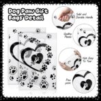 100 Pcs Dog Paw Gift Bags Bulk 11.8x7.9 In Plastic Clear Puppy Treats Goodies Totes with Handle Merchandise Shopping Bag for Christmas Birthday Party Retail Business Wrapping - Image 4