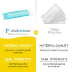 200 2.25 x 9 Sterilization Pouches, Sterilizer Autoclave Bags for Sterilizing Dental Medical Instruments and Cleaning Tools - Image 4
